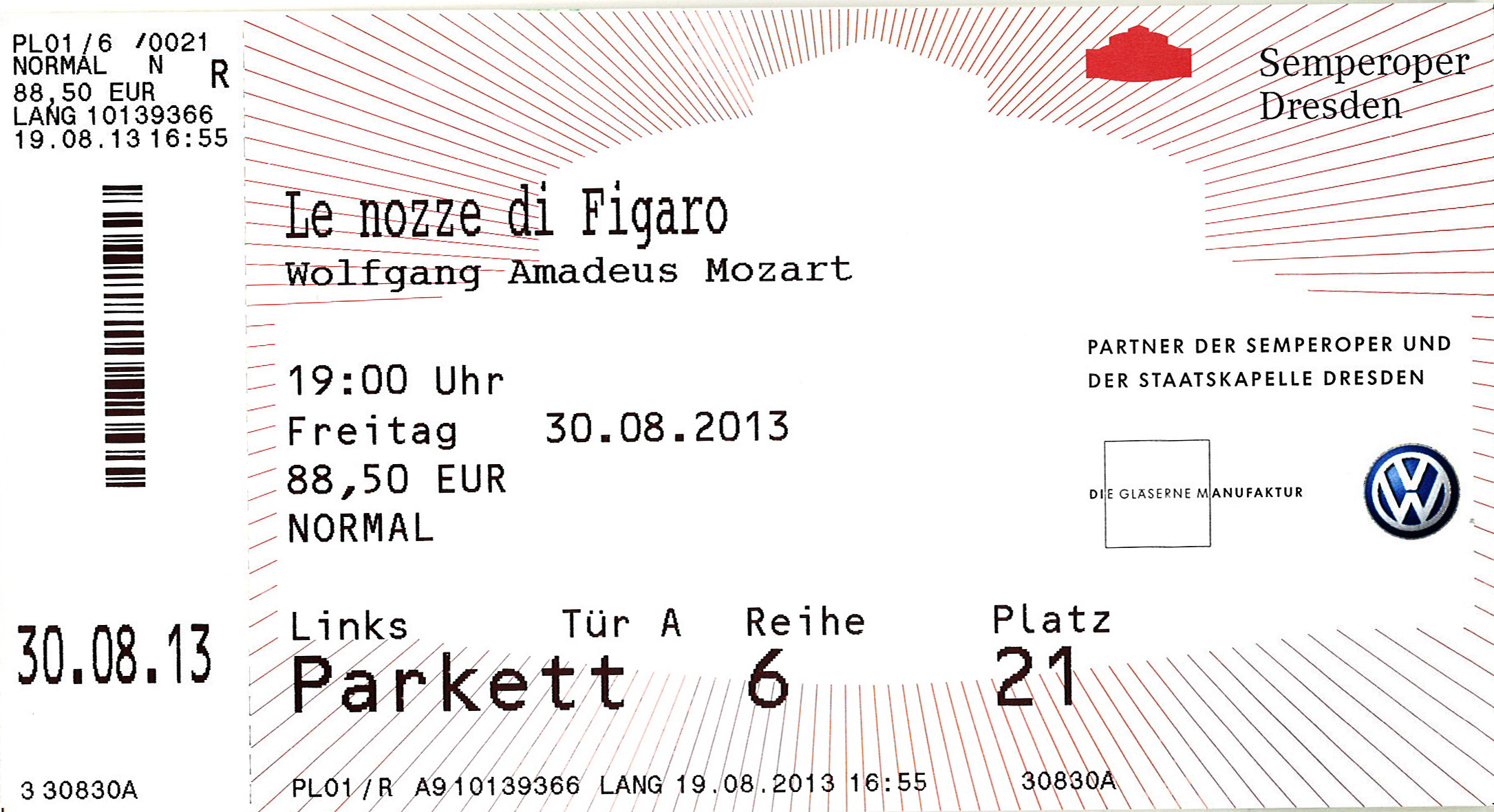 Semperoper Tickets Im Wandel Der Zeit Fruher Und Heute